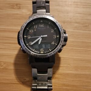 Casio Pro Trek Gray and Silver Watch